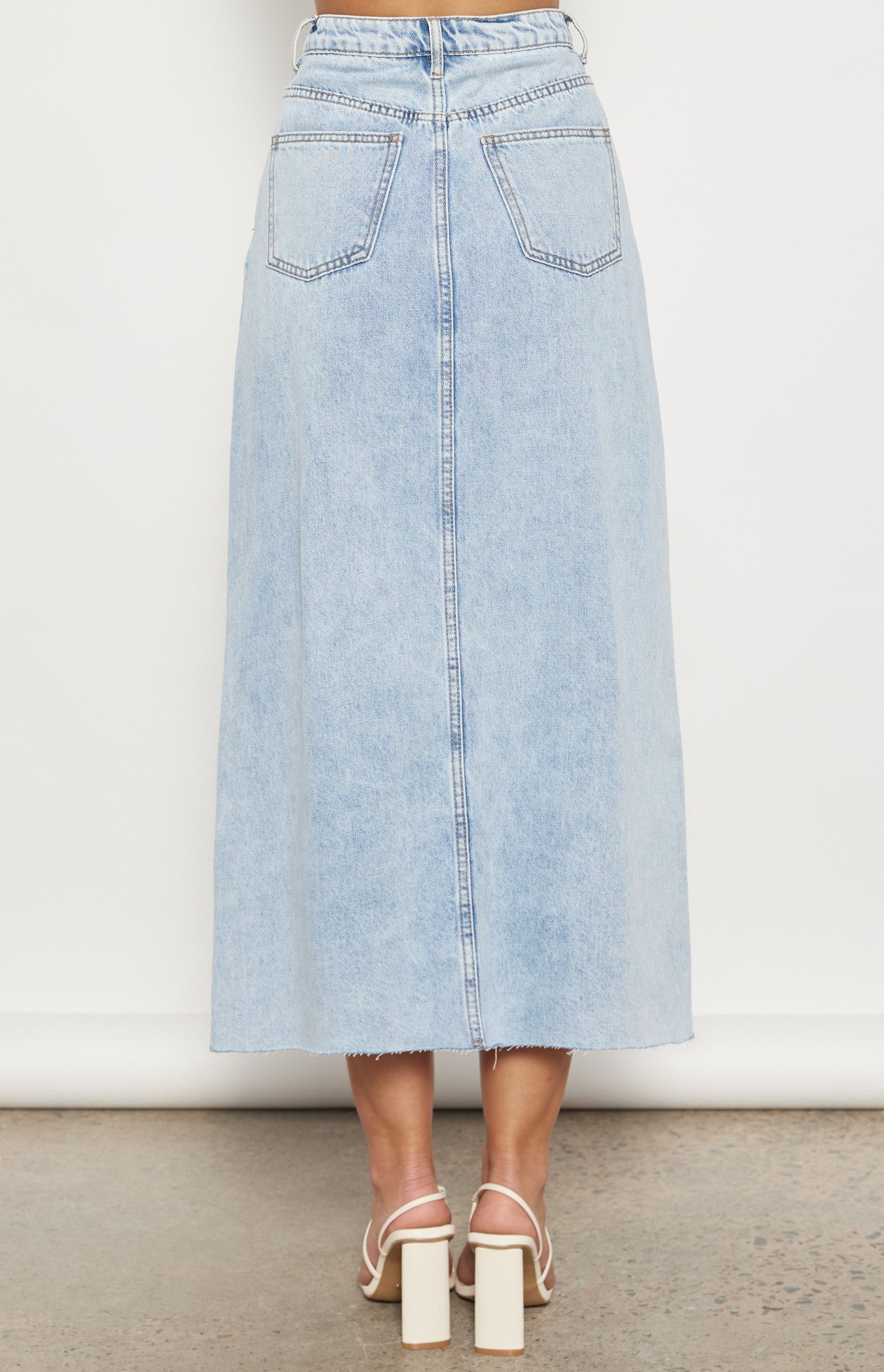 DENIM MAXI SKIRT