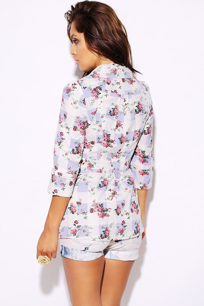 ROSE CHECKER TRENCH COAT