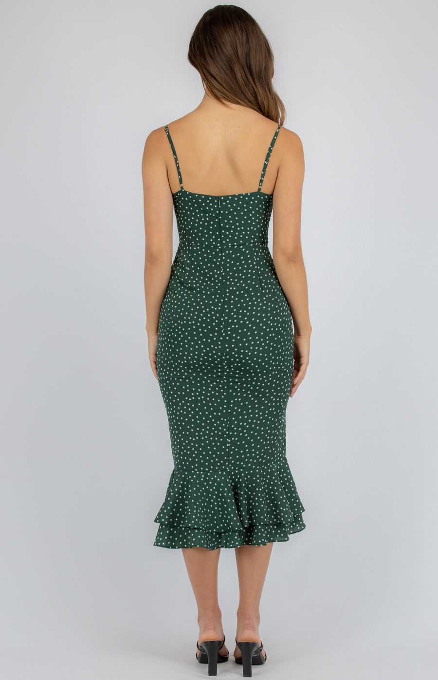 SPOTTED LOVE MIDI DRESS