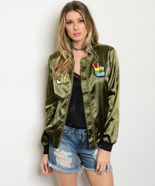 DREAM SATIN BOMBER JACKET