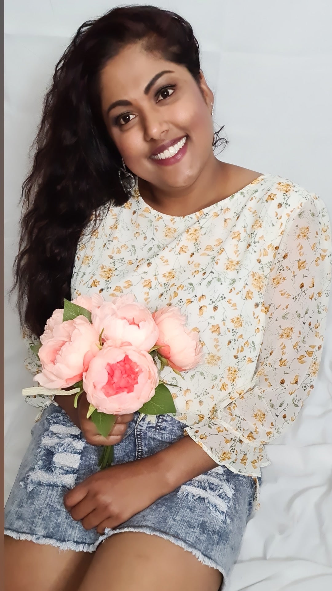 YELLOW FLORAL BLOUSE