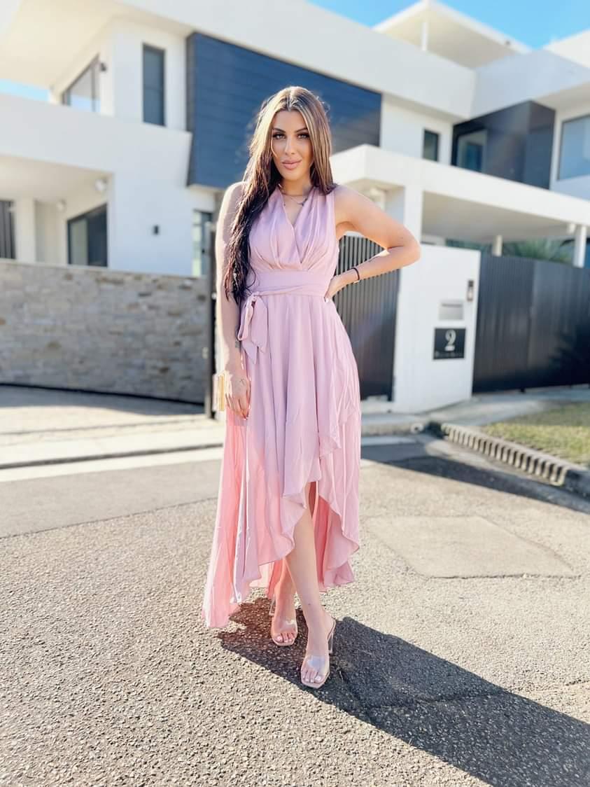 DUSTY ROSE MAXI DRESS