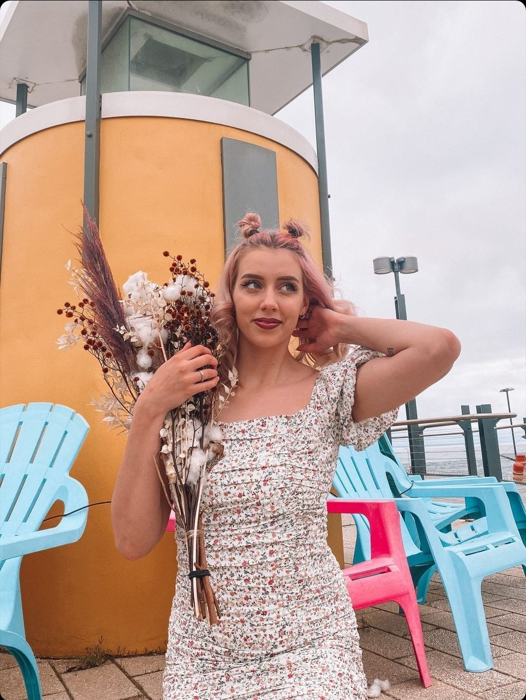 ITS RAINING FLOWERS DRESS