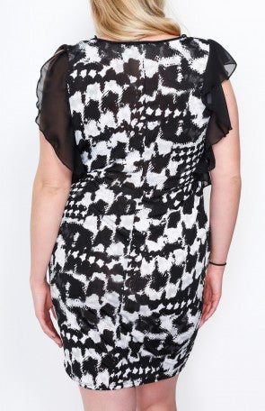 ABSTRACT PRINT DRESS