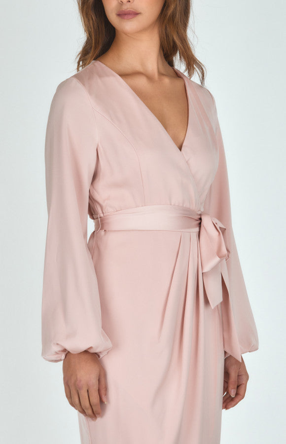 BLUSH TULIP MIDI DRESS