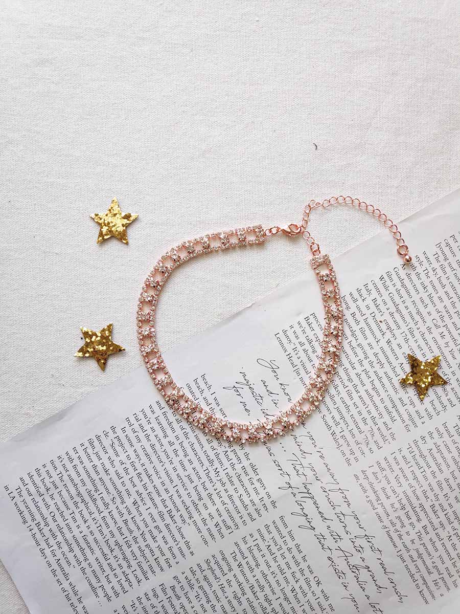 DIAMONTIE ROSE GOLD CHOKER