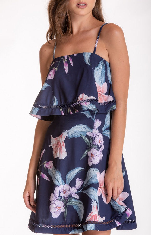 TIER FLORAL DRESS