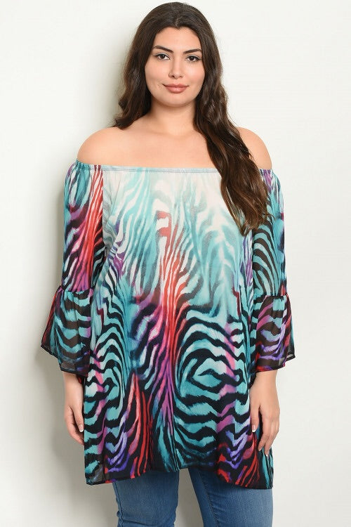 WILD ZEBRA TOP