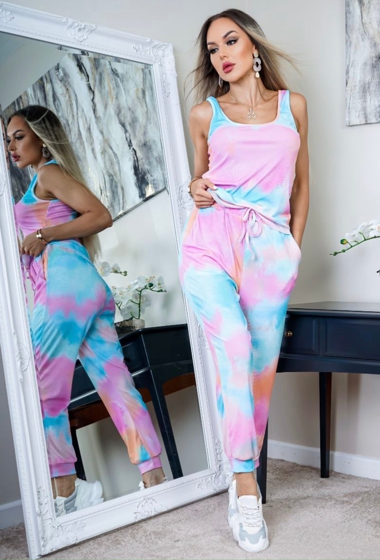 POSITIVE VIBES TIE DYE SET