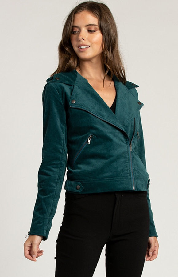 SUEDE BIKER JACKET
