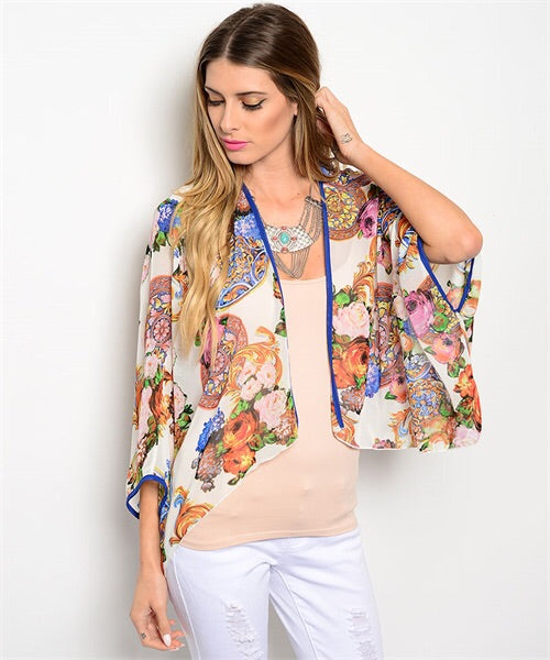 FLORAL SHRUG