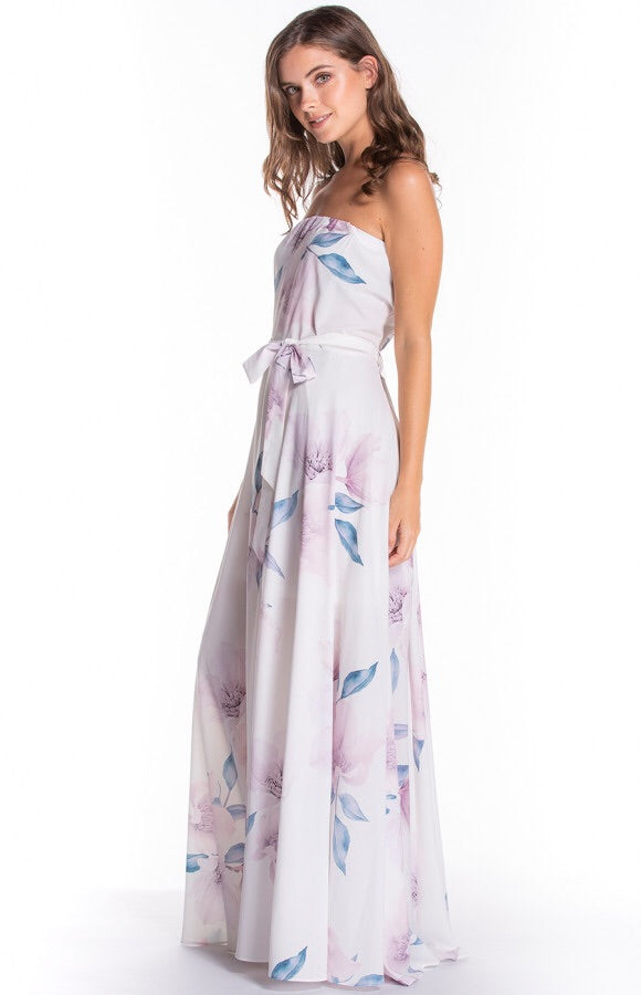 WHITE FLORAL MAXI