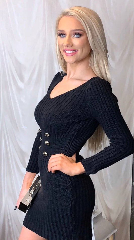 DEVINE KNIT MINI DRESS