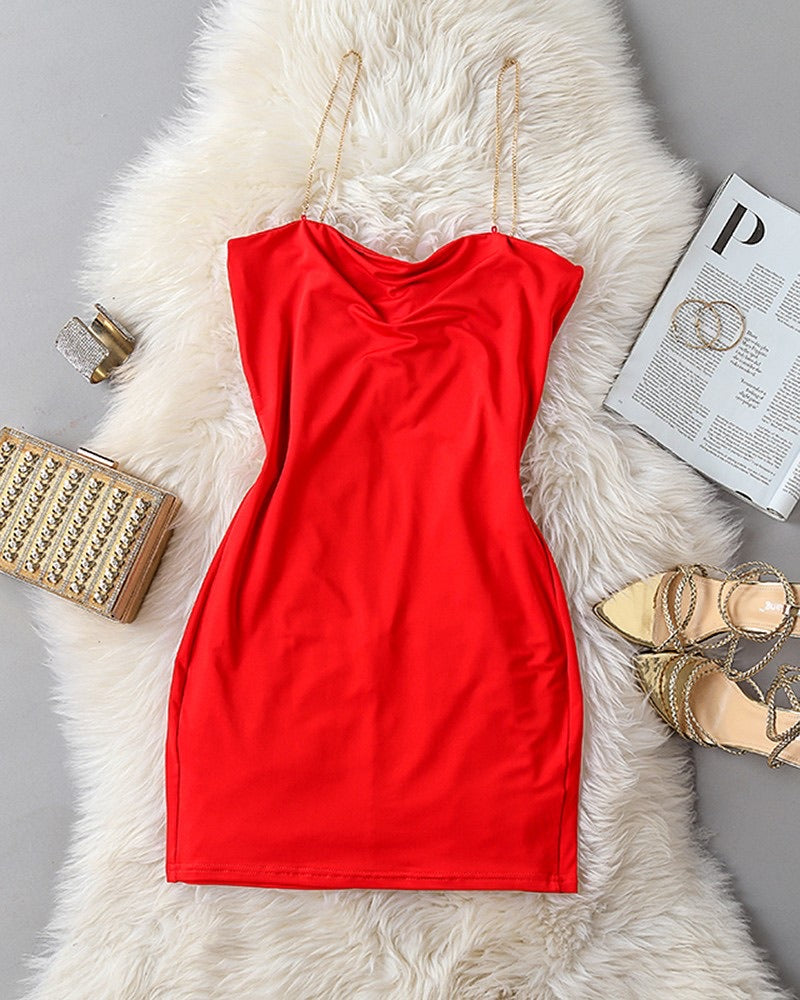 CHAIN MINI DRESS