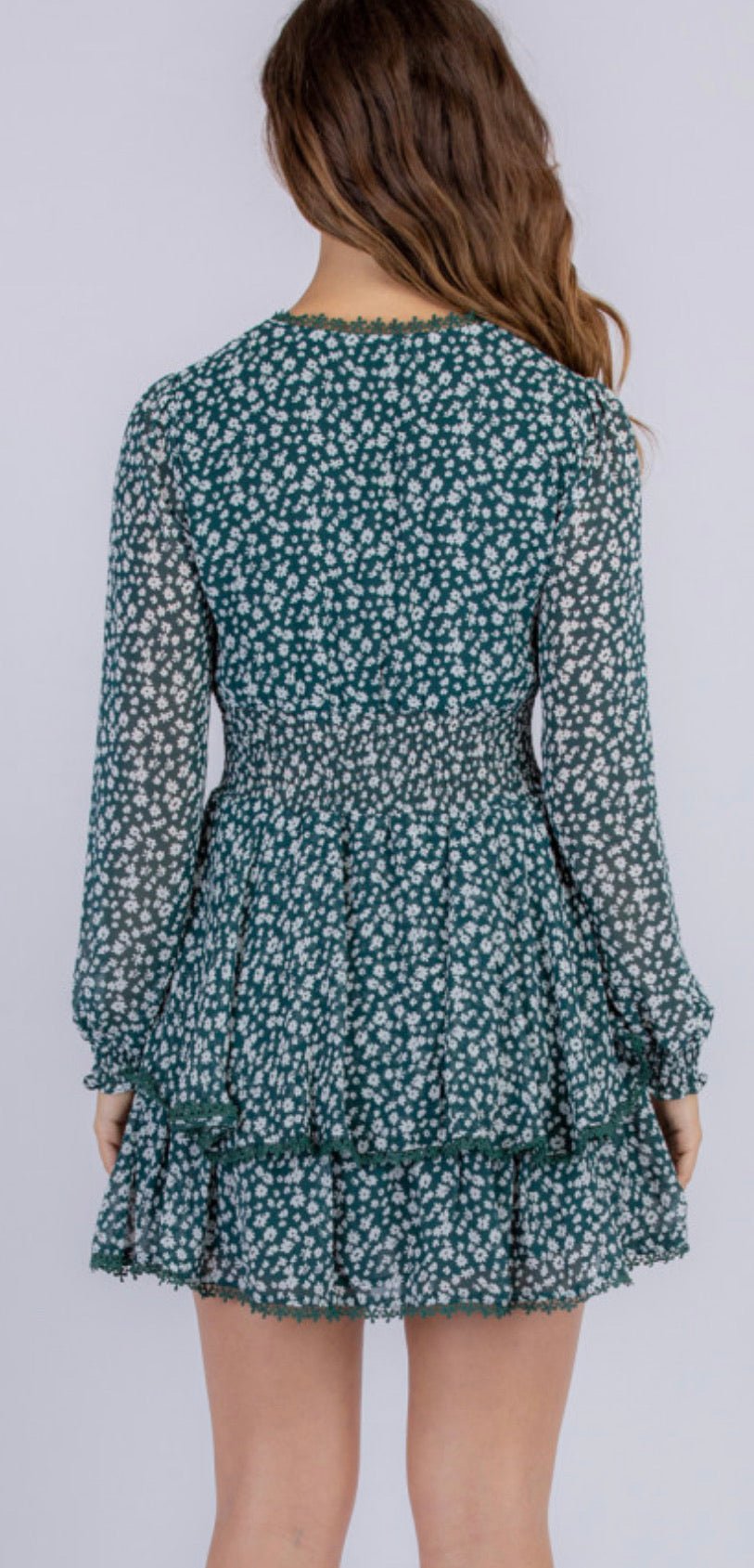 FLORAL LAYERED DRESS
