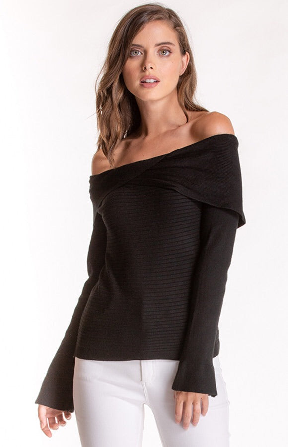 OFF THE SHOULDER KNIT
