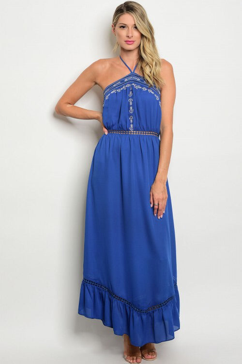 BOHO BACKLESS MAXI