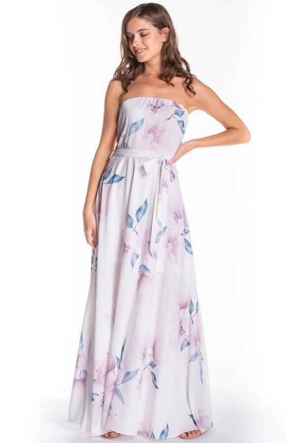 WHITE FLORAL MAXI
