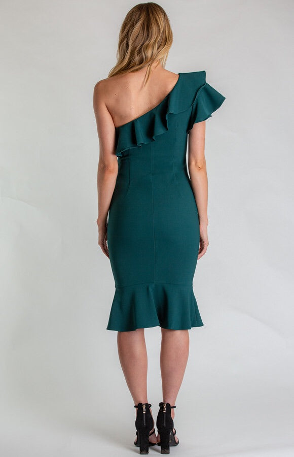 EMERALD FRILL MIDI