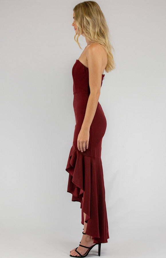 WATERFALL MIDI DRESS