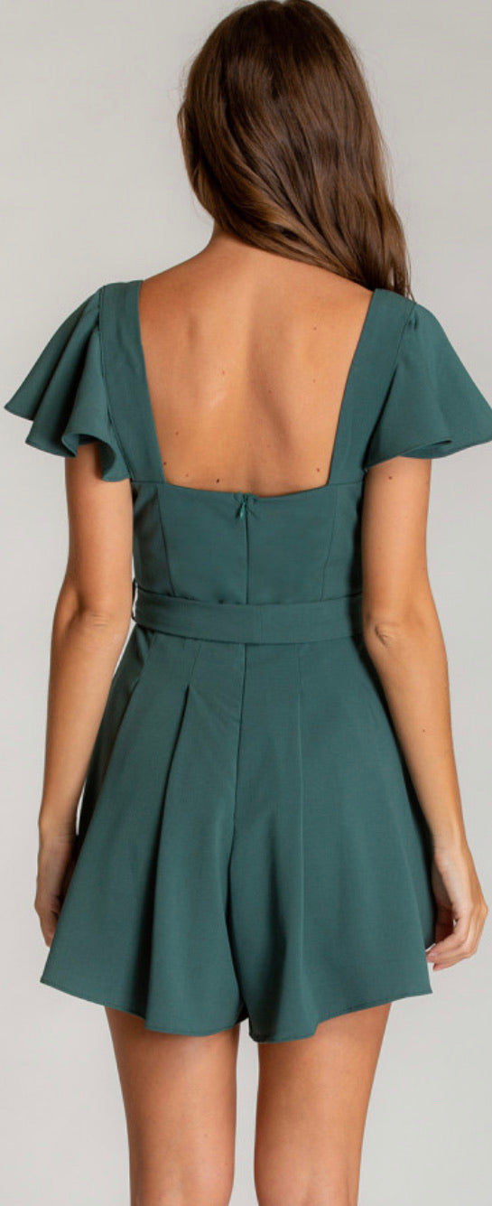 TEAL LOVE PLAYSUIT