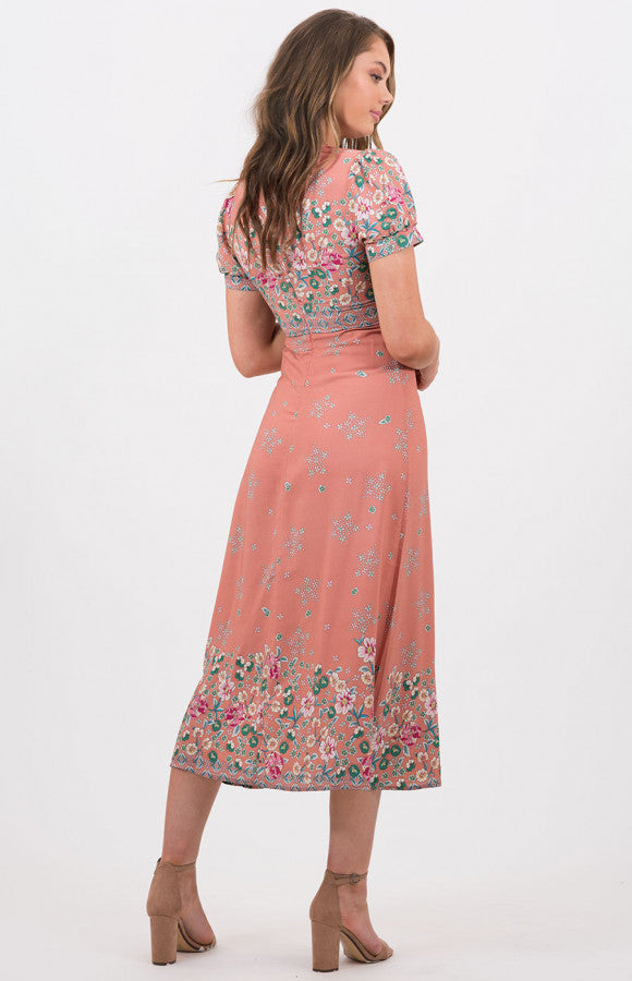 FLORAL PRINT BOHO DRESS