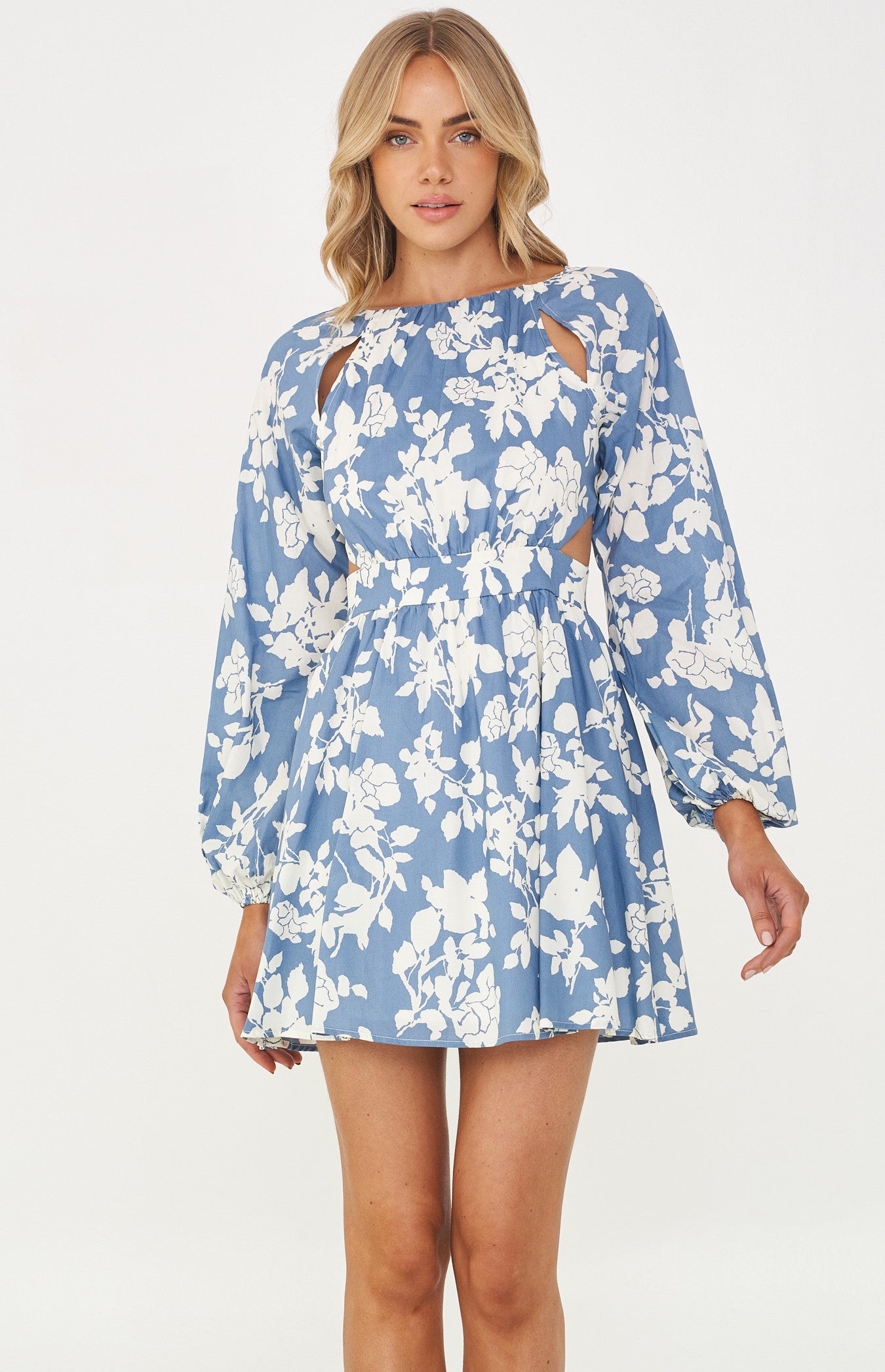 FLORAL CUT OUT MINI DRRSS