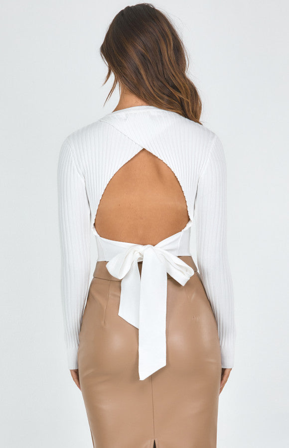 DREAM OPEN BACK KNIT