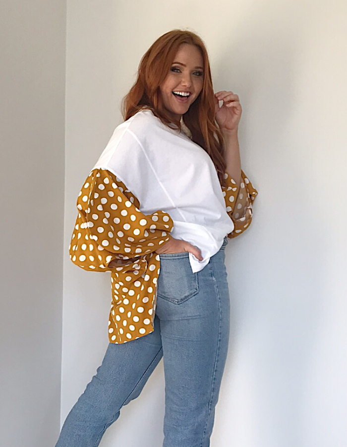 SPOTTY OVERSIZED TEE