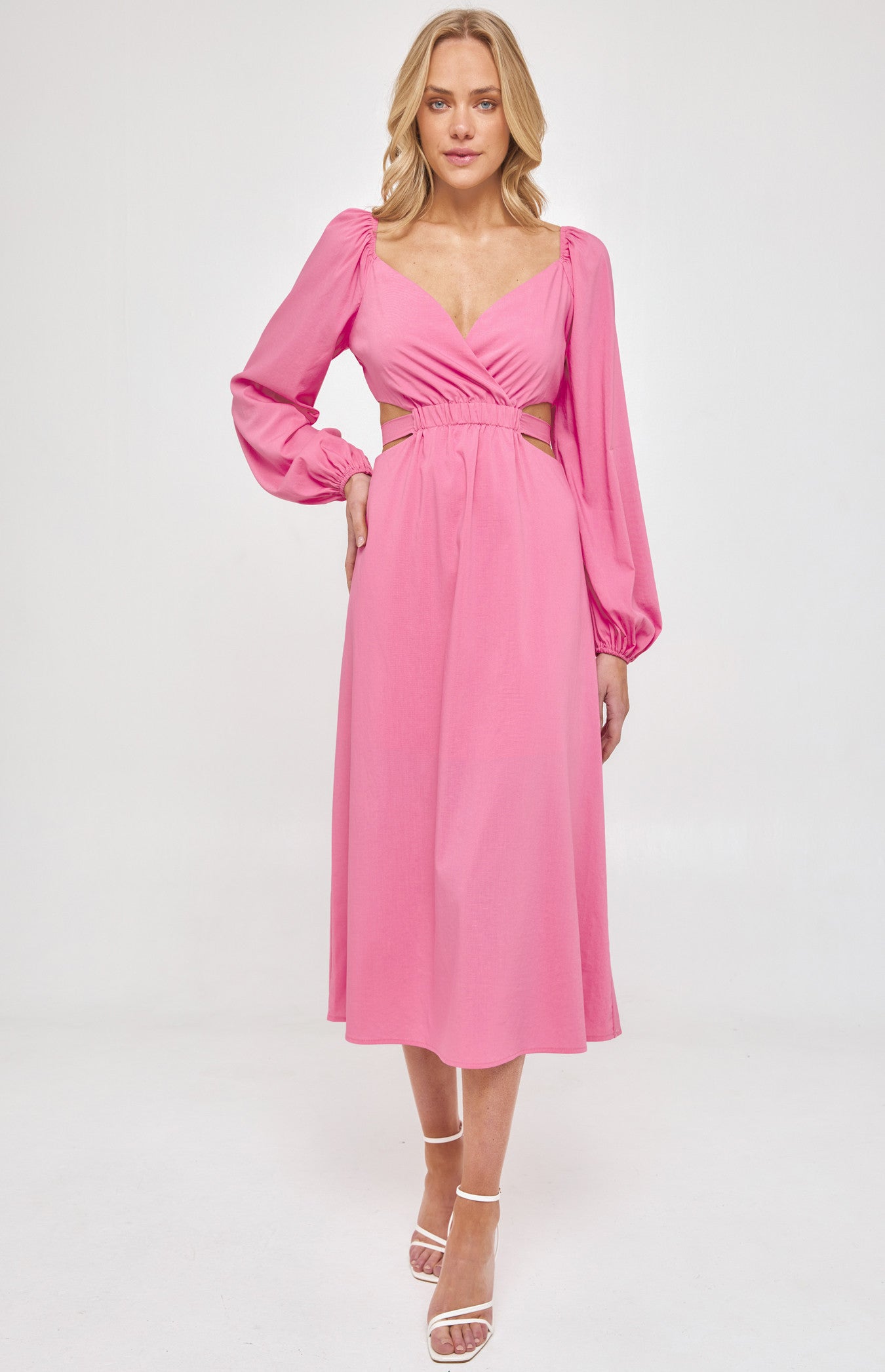 SWEETHEARTS CUT OUT MIDI DRESS