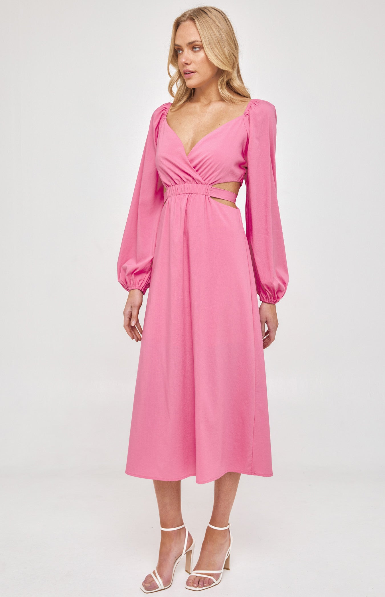 SWEETHEARTS CUT OUT MIDI DRESS