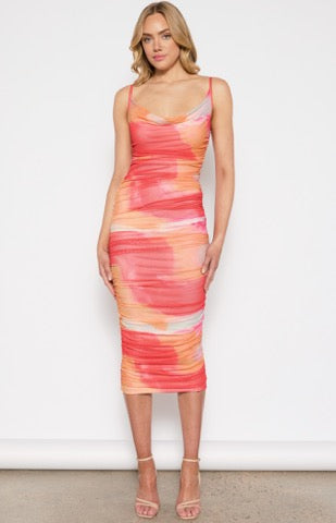 SUNSET MIDI DRESS