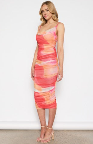 SUNSET MIDI DRESS