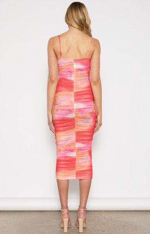 SUNSET MIDI DRESS