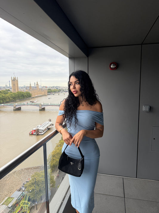 BOW MIDI DRESS