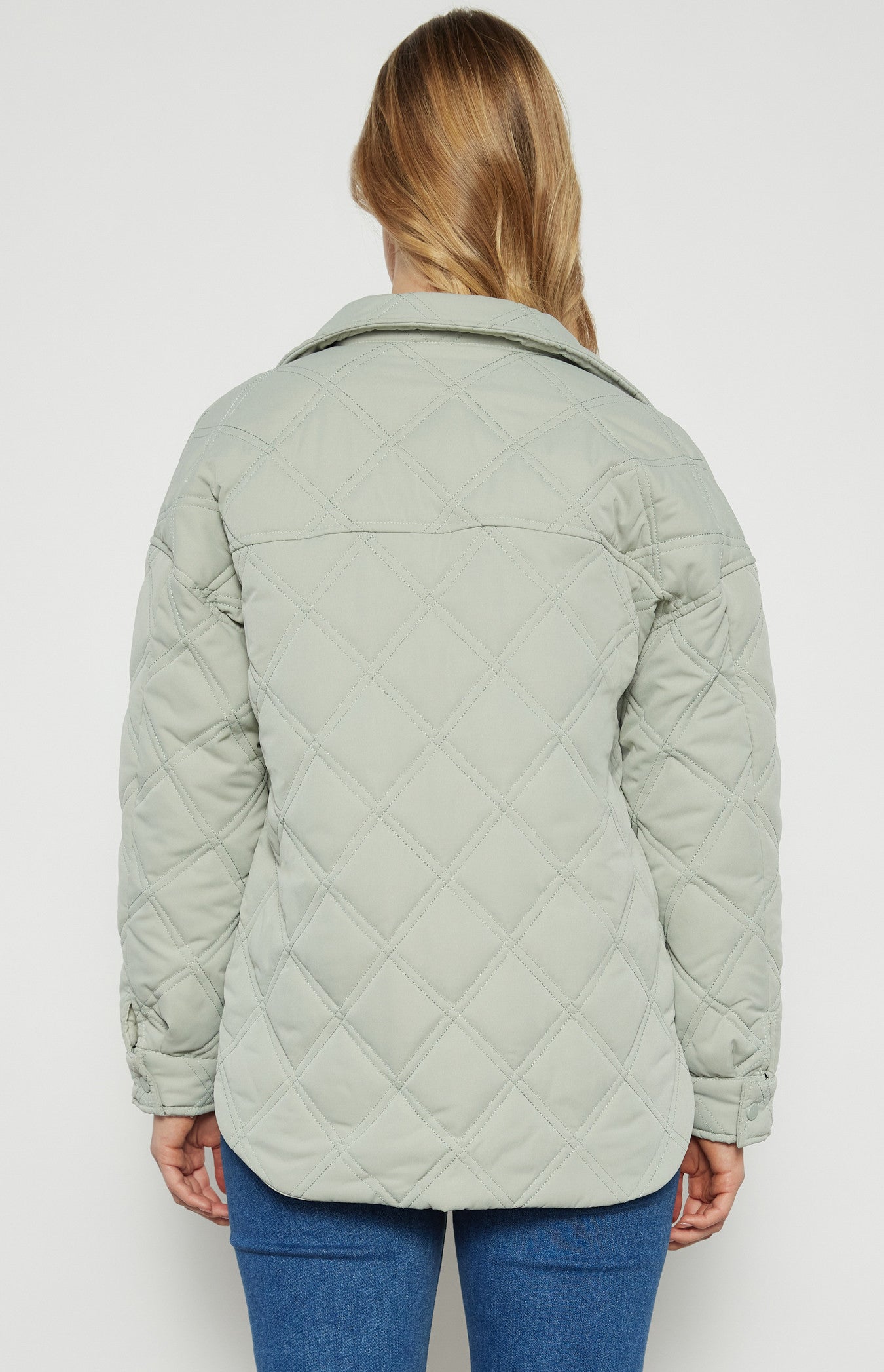 QUILTED TRUCKER JACKET