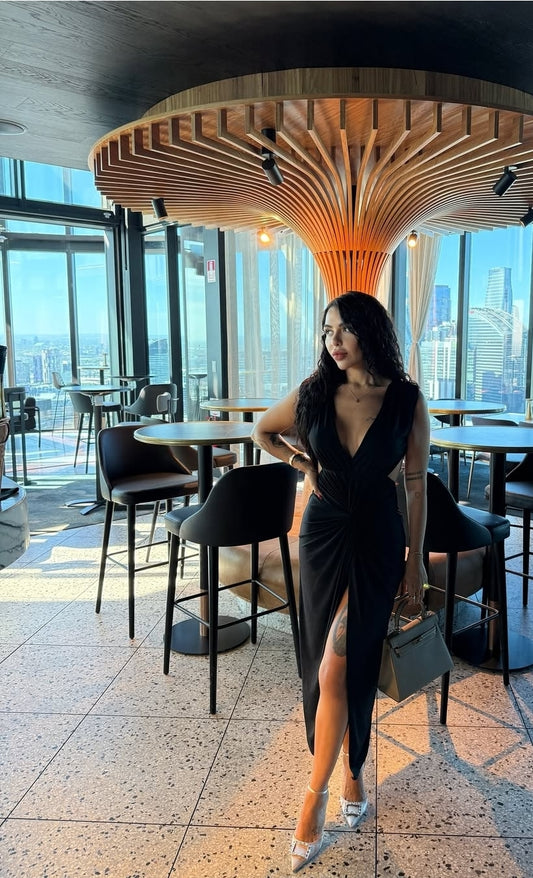 BACKLESS MAXI DRESS