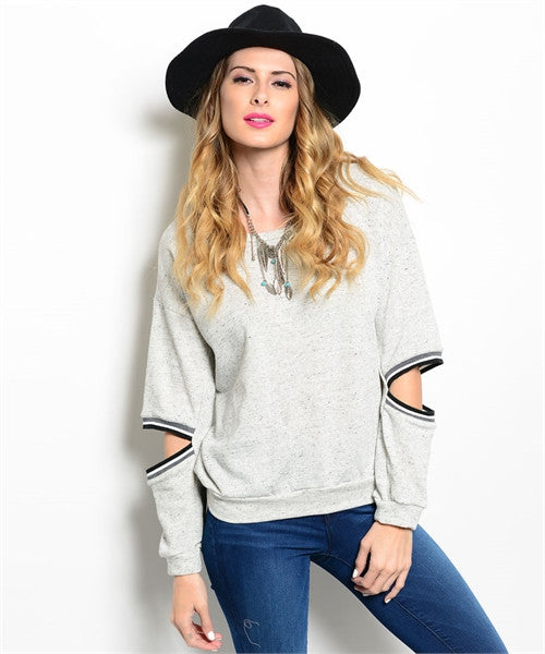 CUT OUT ELBOW JUMPER