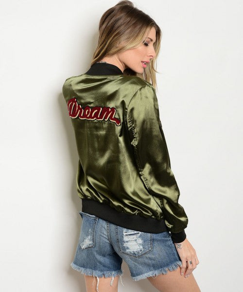 DREAM SATIN BOMBER JACKET