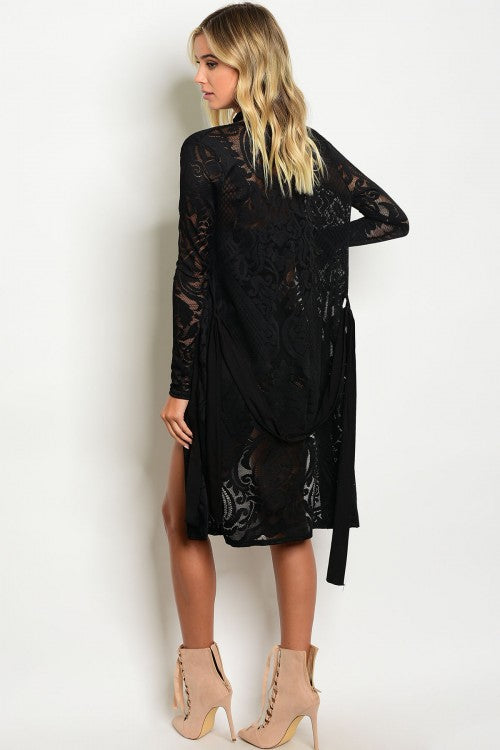 MESH KIMONO CARDI