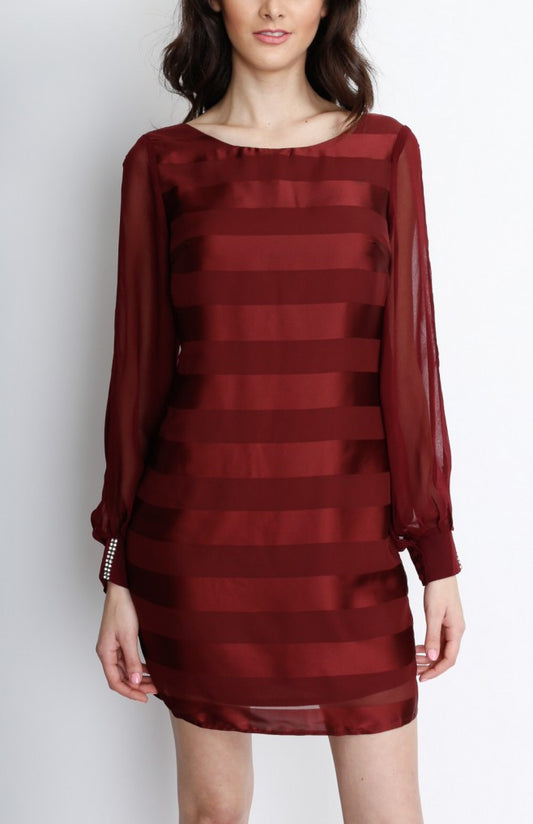 WINE SHIFT DRESS