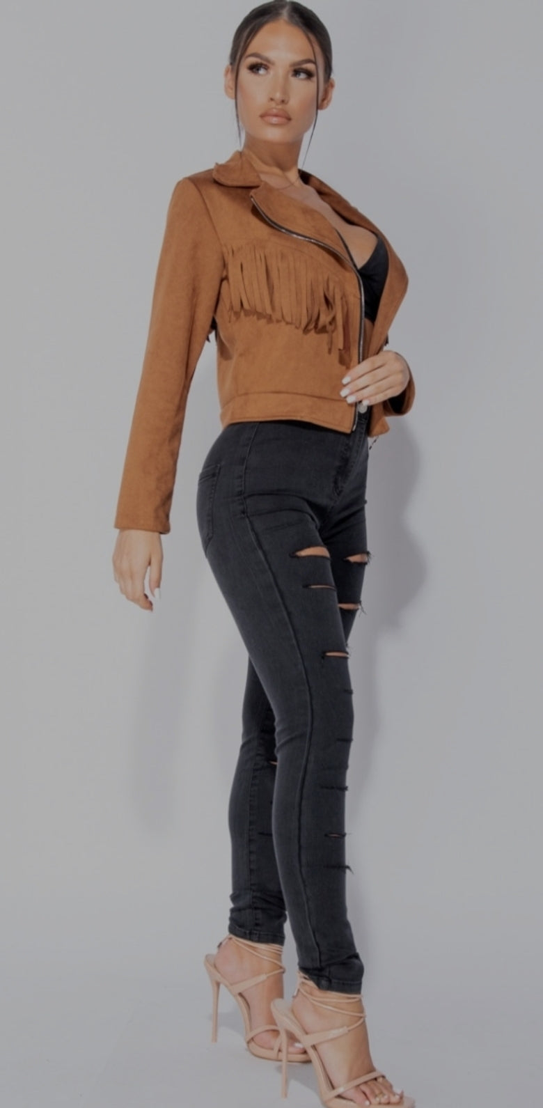 FRINGE BIKER JACKET