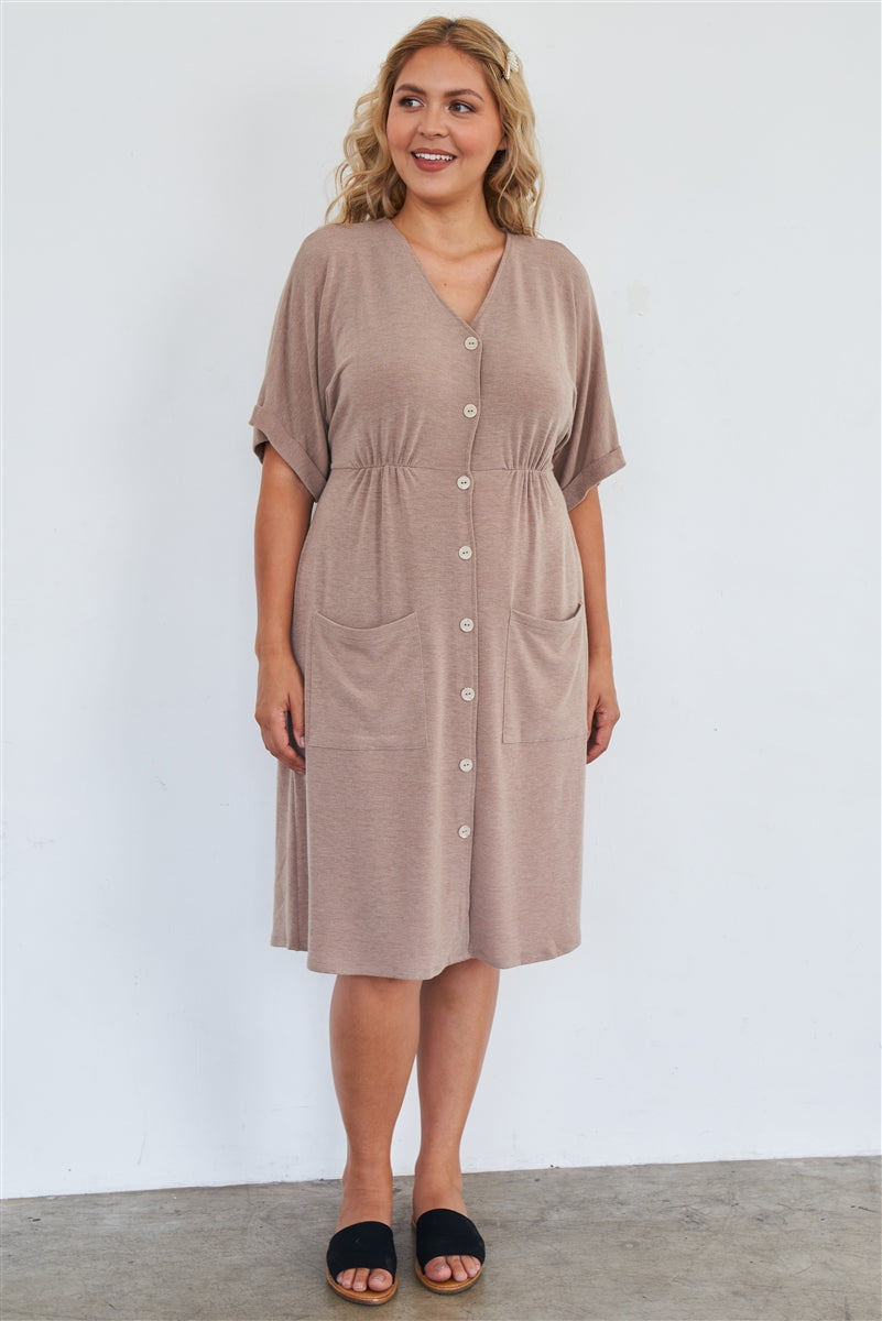 BUTTONED DAY DRESS