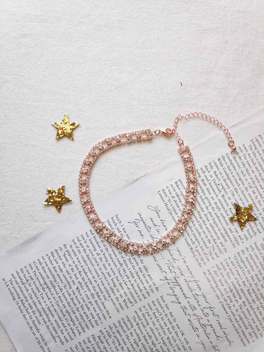 DIAMONTIE ROSE GOLD CHOKER