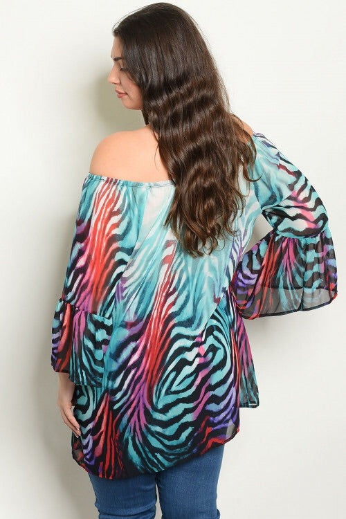 WILD ZEBRA TOP