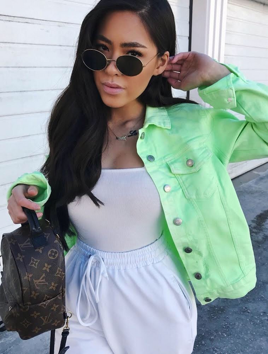 LIGHT NEON DISTRESSED JACKET