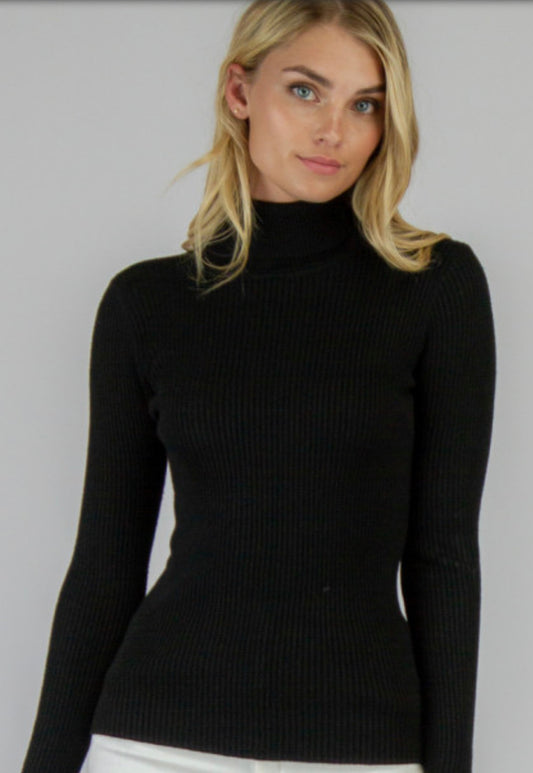 RIBBED TURTLE NECK