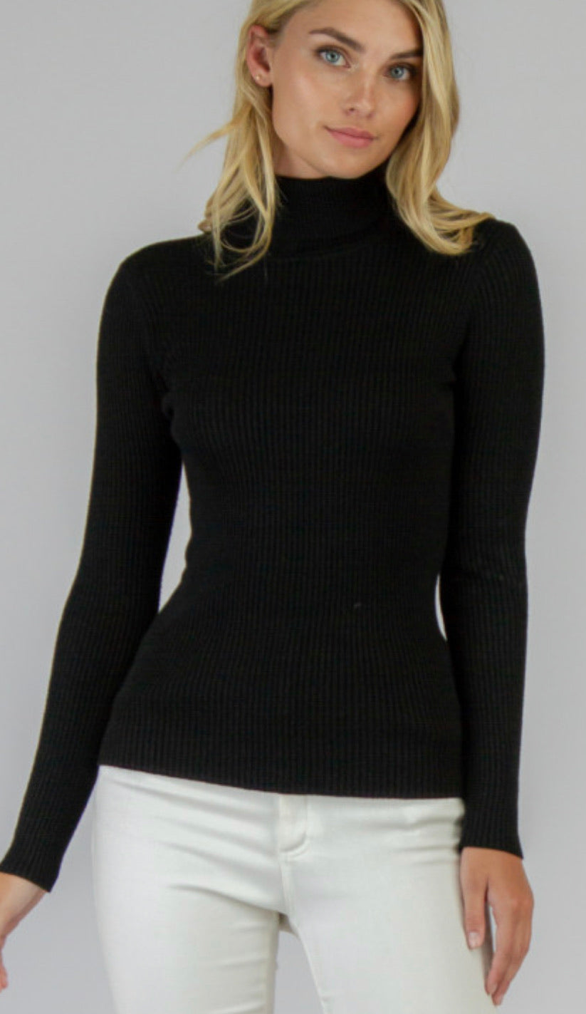 RIBBED TURTLE NECK