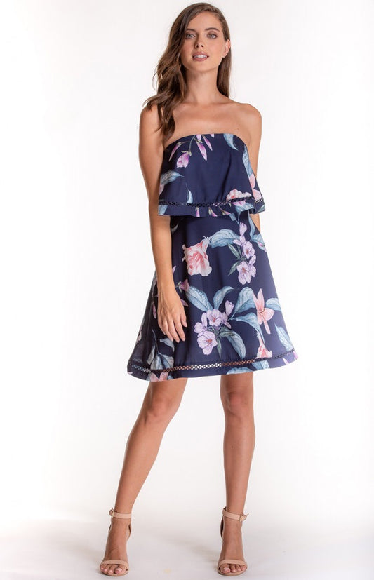 TIER FLORAL DRESS