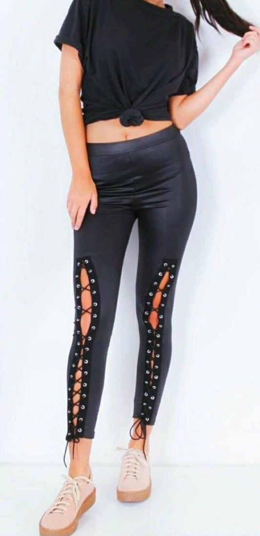 LACE UP PANTS